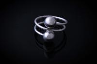 Adjustable Ring - Open Ball Design- Stainless Steel