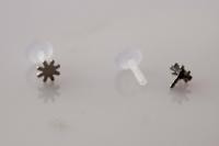 Bioplast Labret with Stainless Steel Sun Design
