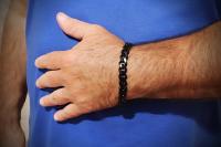 Black Stainless Steel Cuban Link Bracelet 22.5cm-24cm