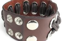 Braided Rope Brown Leather Bracelet