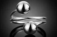Adjustable Ring - Open Ball Design- Stainless Steel