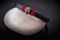 Skull Bracelet - Flat Leather - Customisable!