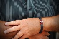Skull Bracelet - Flat Leather - Customisable!