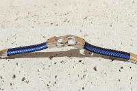 Handcuff Bracelet Unisex In Dual Colour Leather - Customisable