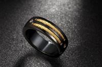 Titanium Ring - Cable & Screw Design - Unusual!