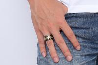 3 Tone Stainless Steel Ring - Unique Design