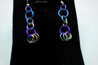 chrissie C jewellery designs earrings circle drop jump ring