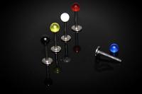 Pearl Labret Studs - Choice Of Colour and Length