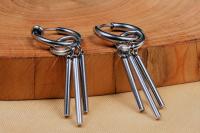 Punk Dangle Stick Titanium Steel Earrings - Customisable