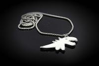Dinosaur Enamel & Stainless Steel Pendant