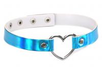 Metallic Open Heart Choker