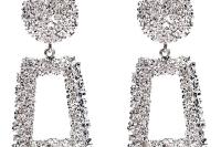 Vintage Rustic Paint Effect Statement Earrings