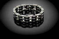 Stainless Steel & Silicone 5 Tier Bracelet