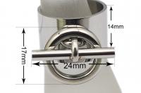 Toggle Clasp Design Stainless Steel Ring