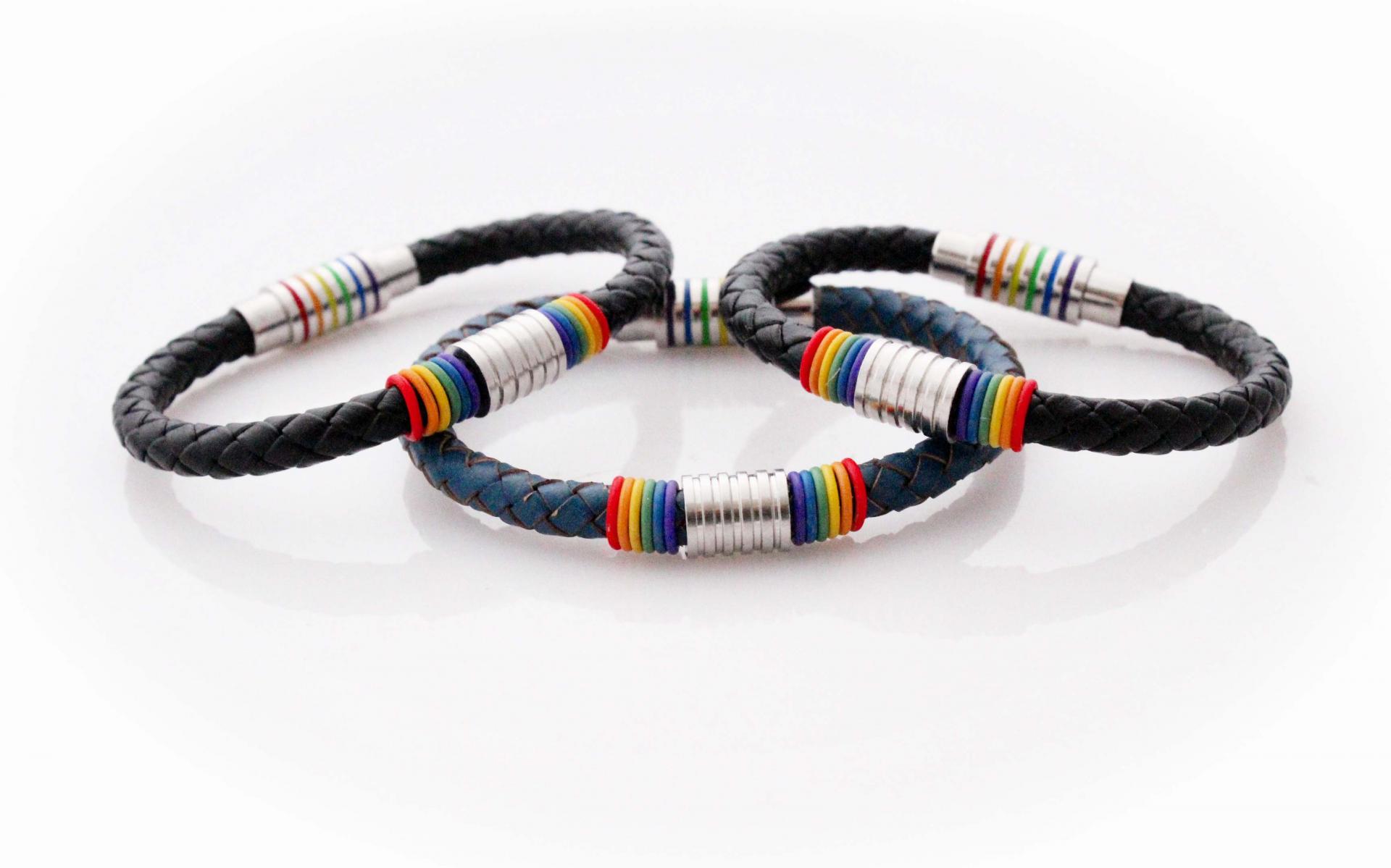 Rainbow Flag Gay Pride Bracelet - Customisable!