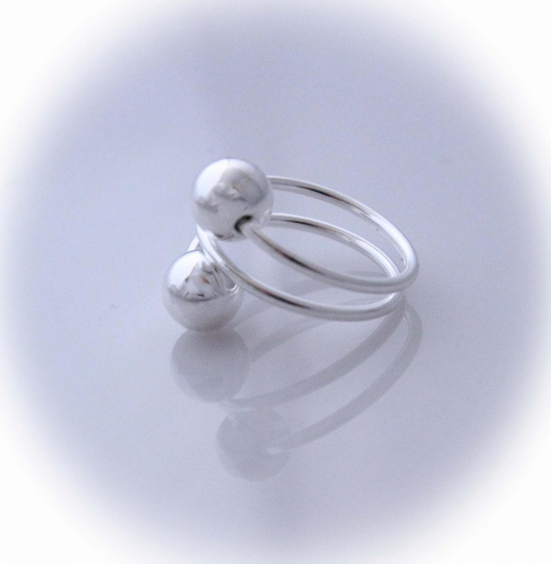Adjustable Ring - Open Ball Design- Stainless Steel