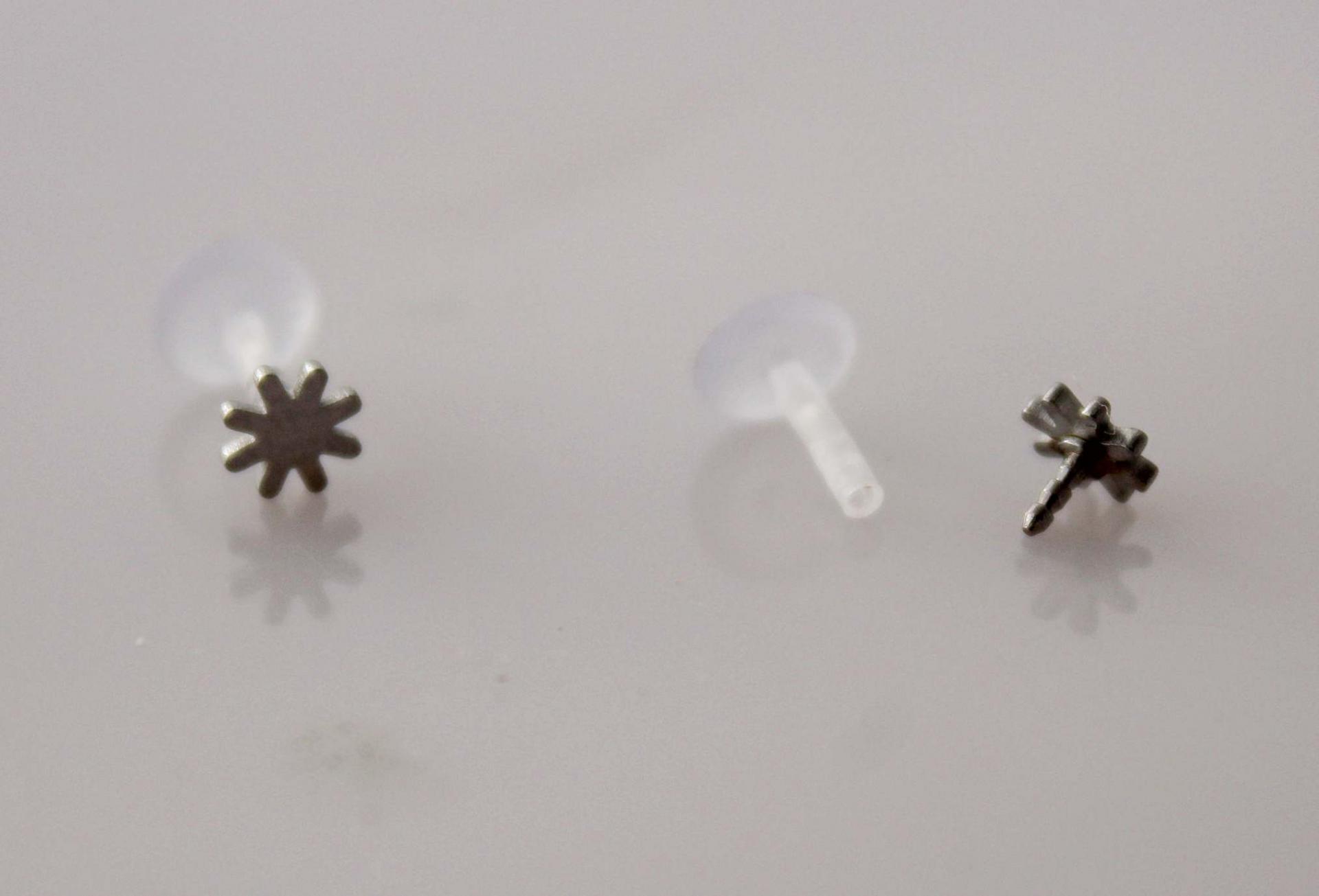 Bioplast Labret with Stainless Steel Sun Design