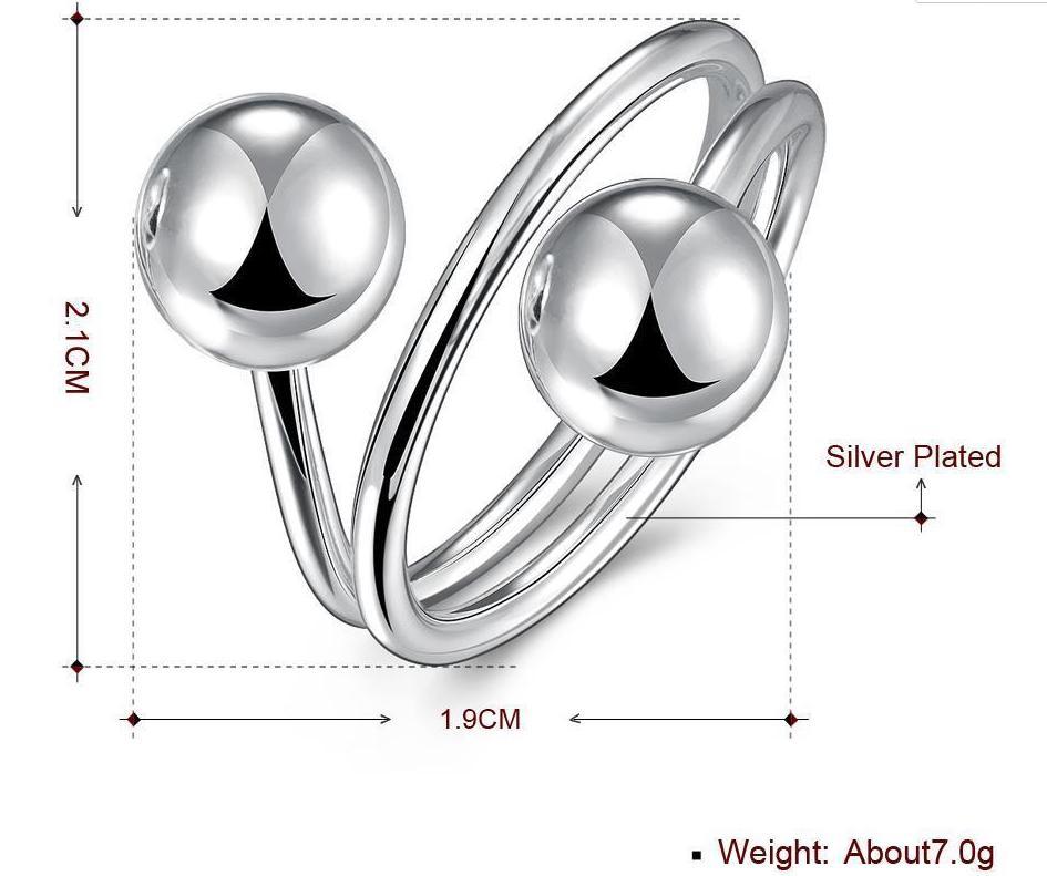 Adjustable Ring - Open Ball Design- Stainless Steel
