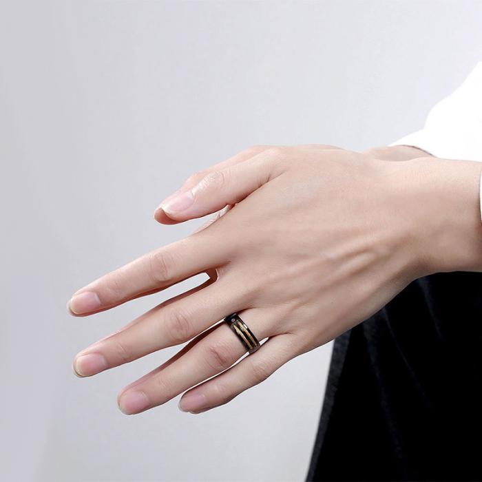 Titanium Ring - Cable & Screw Design - Unusual!