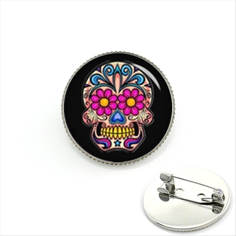 Skull - Glass Badges - Choice of 4