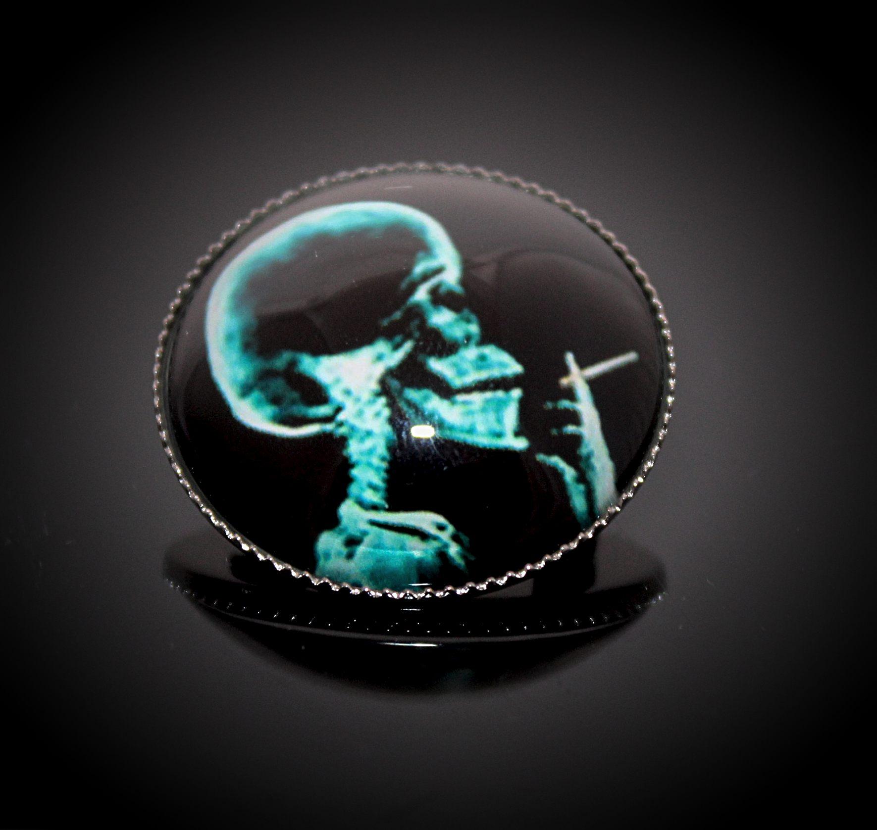 Skull - Glass Badges - Choice of 4