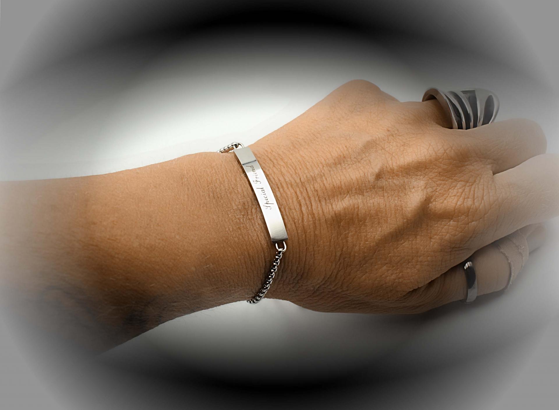 Special Friend Adjustable Stainless Steel Bracelet