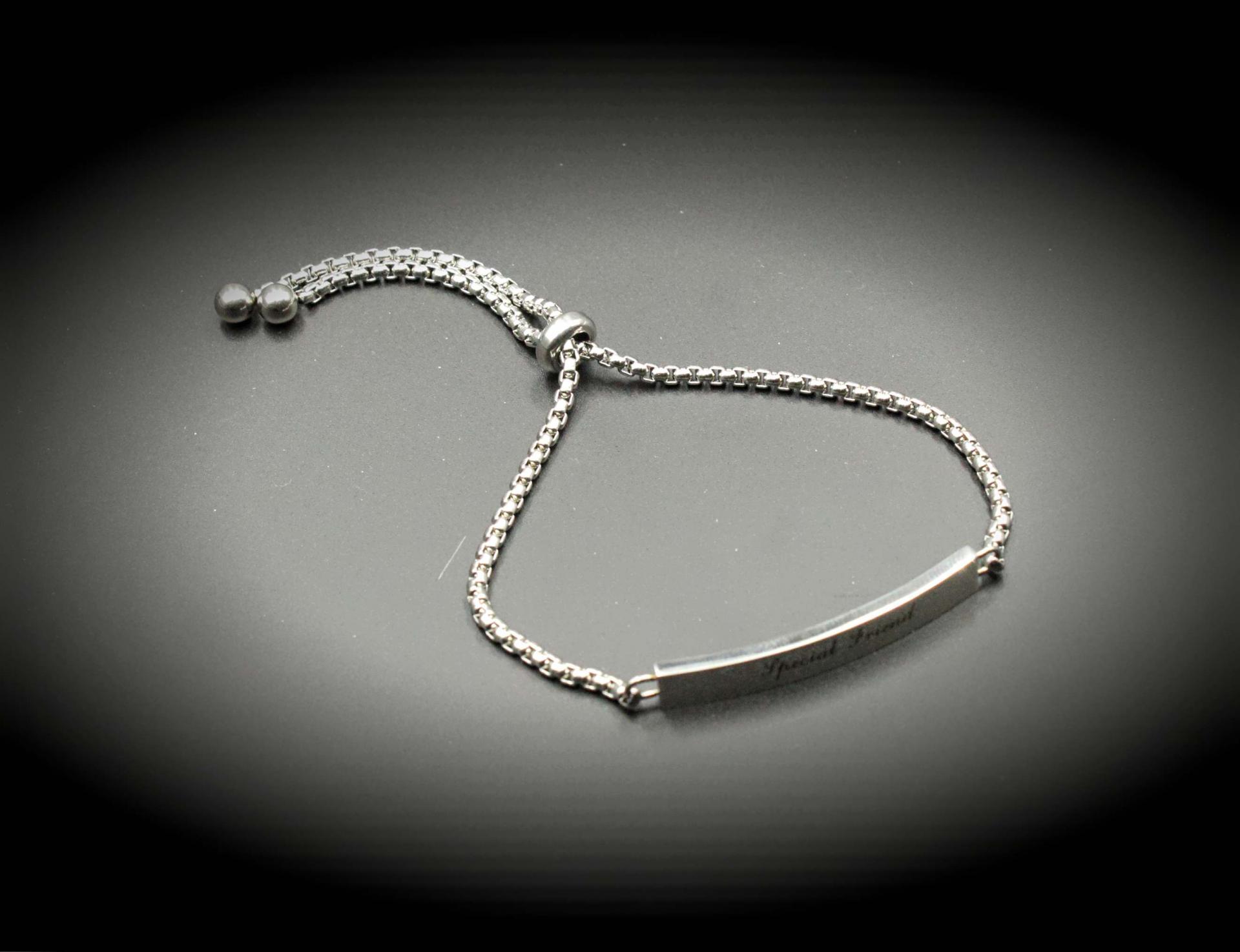 Special Friend Adjustable Stainless Steel Bracelet
