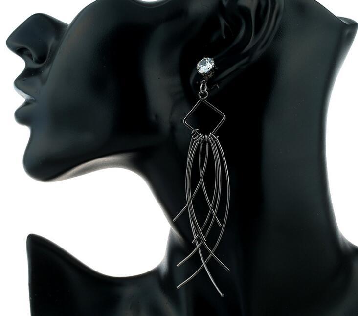 Geometric Dangle Drop Earrings