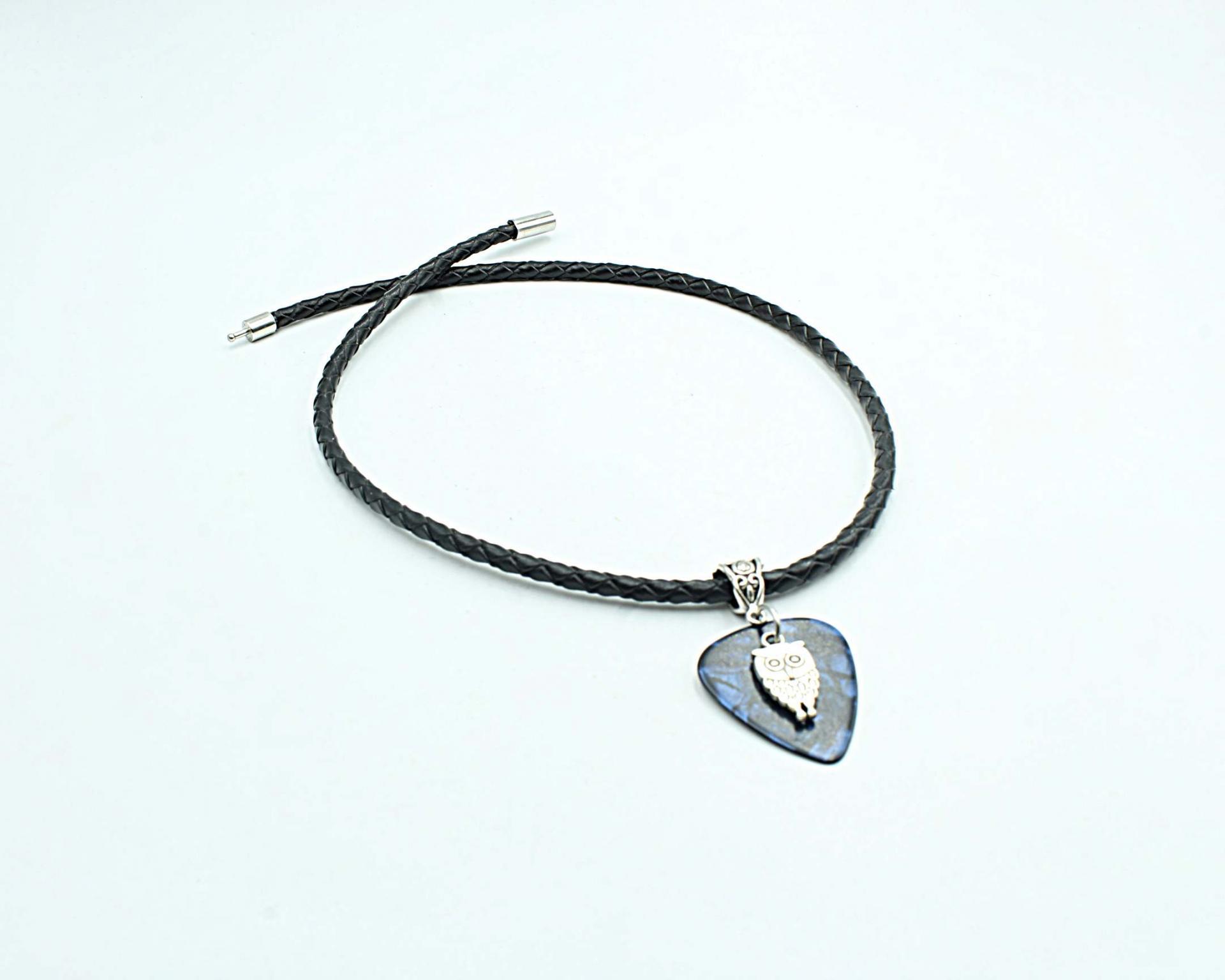 Guitar Pick Owl Choker